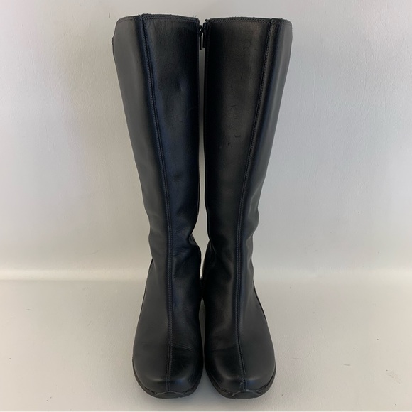 Merrell Spire Peak Black Leather Riding Boots - Picture 3 of 6